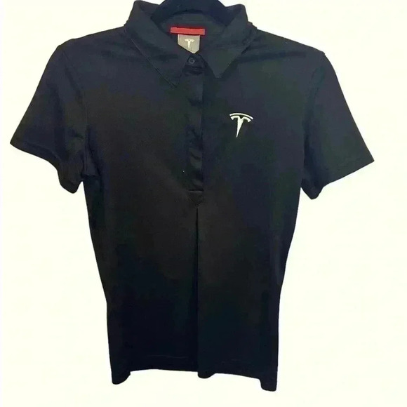Tesla Women’s Athletic Polo Shirt | Black | SZ XS - Picture 2 of 9